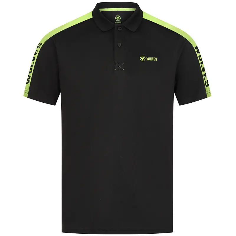 Wolverhampton Wanderers Store | Shop Official Progression Polo – Black/Green Wolves Gear